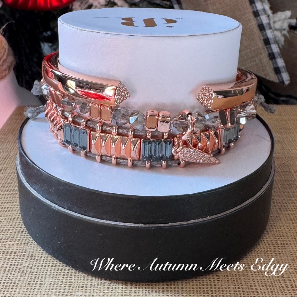 Bomb Party Where Autumn Meets Edgy Stack Bracelets
